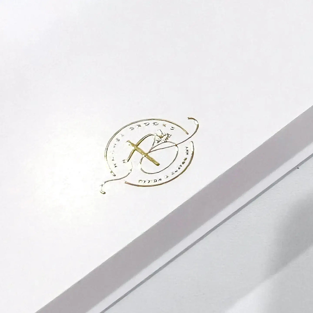 Classic Golden Santa Folded Notes