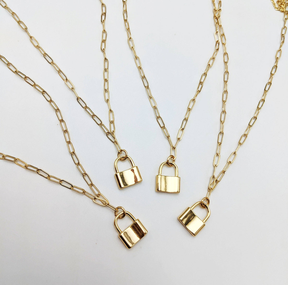 Dainty Lock Necklace
