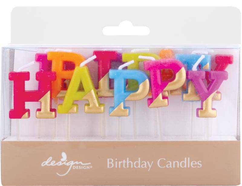Razzle and Dazzle Happy Birthday Sculpted Candles