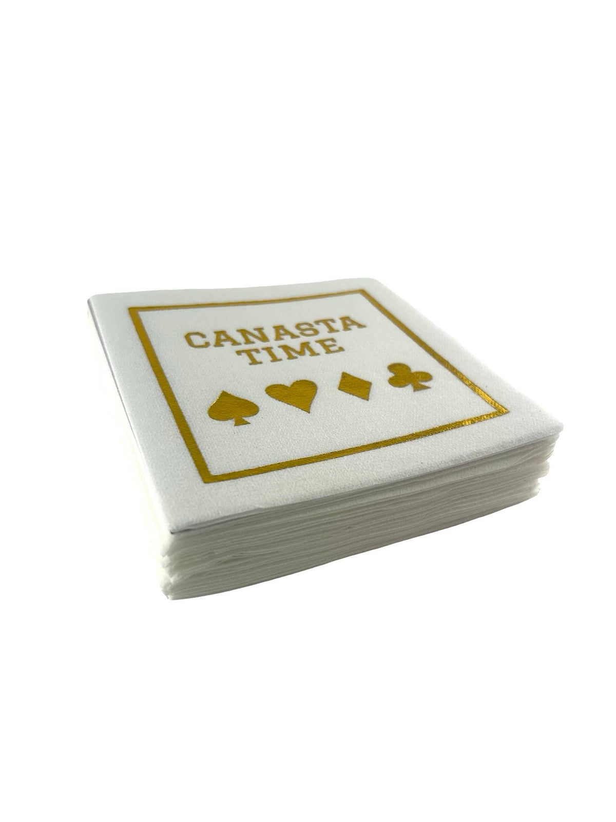 Linen-Feel Cocktail Napkins, Canasta Time