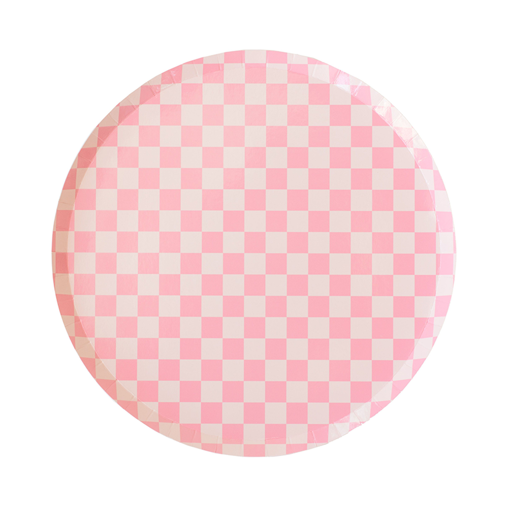 Check It! Dessert Plates - 8 Pk. - 11 Color Options: Gold Clash