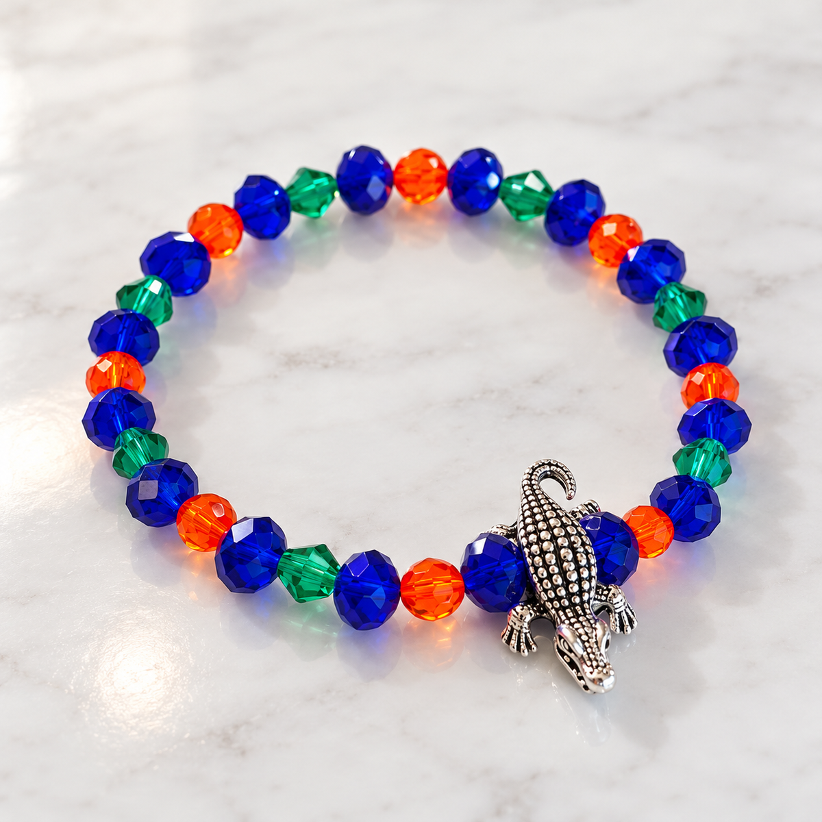 Alligator Stretch Bracelet - Multi Small