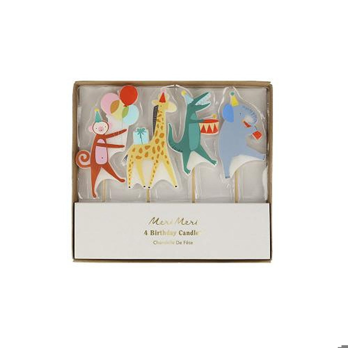 Animal Parade Candles (x 4)