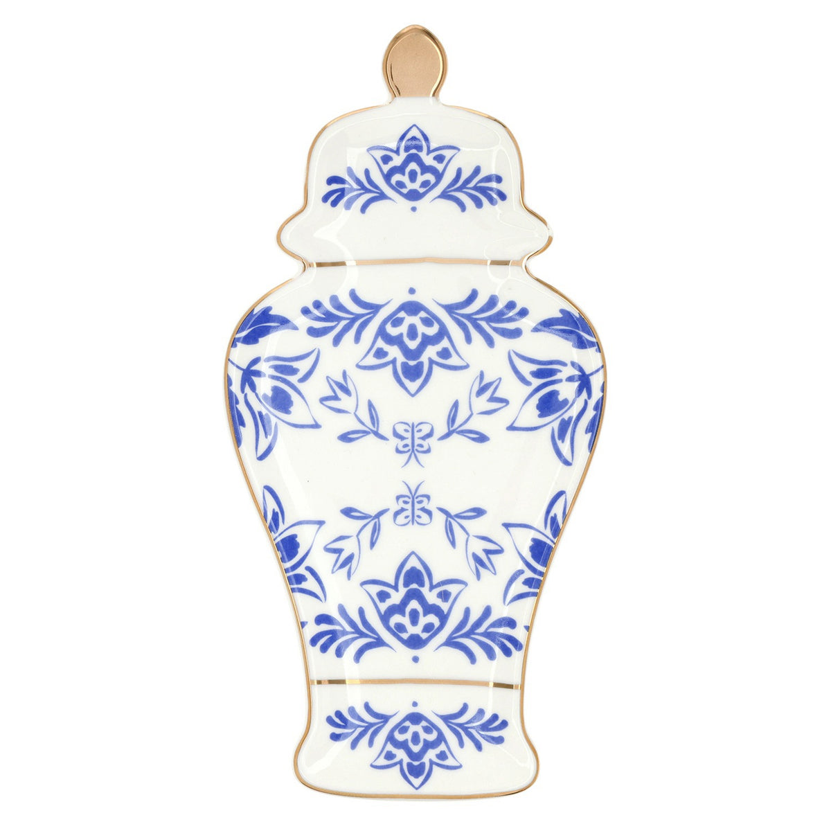 Damask Ceramic Ginger Jar Tray