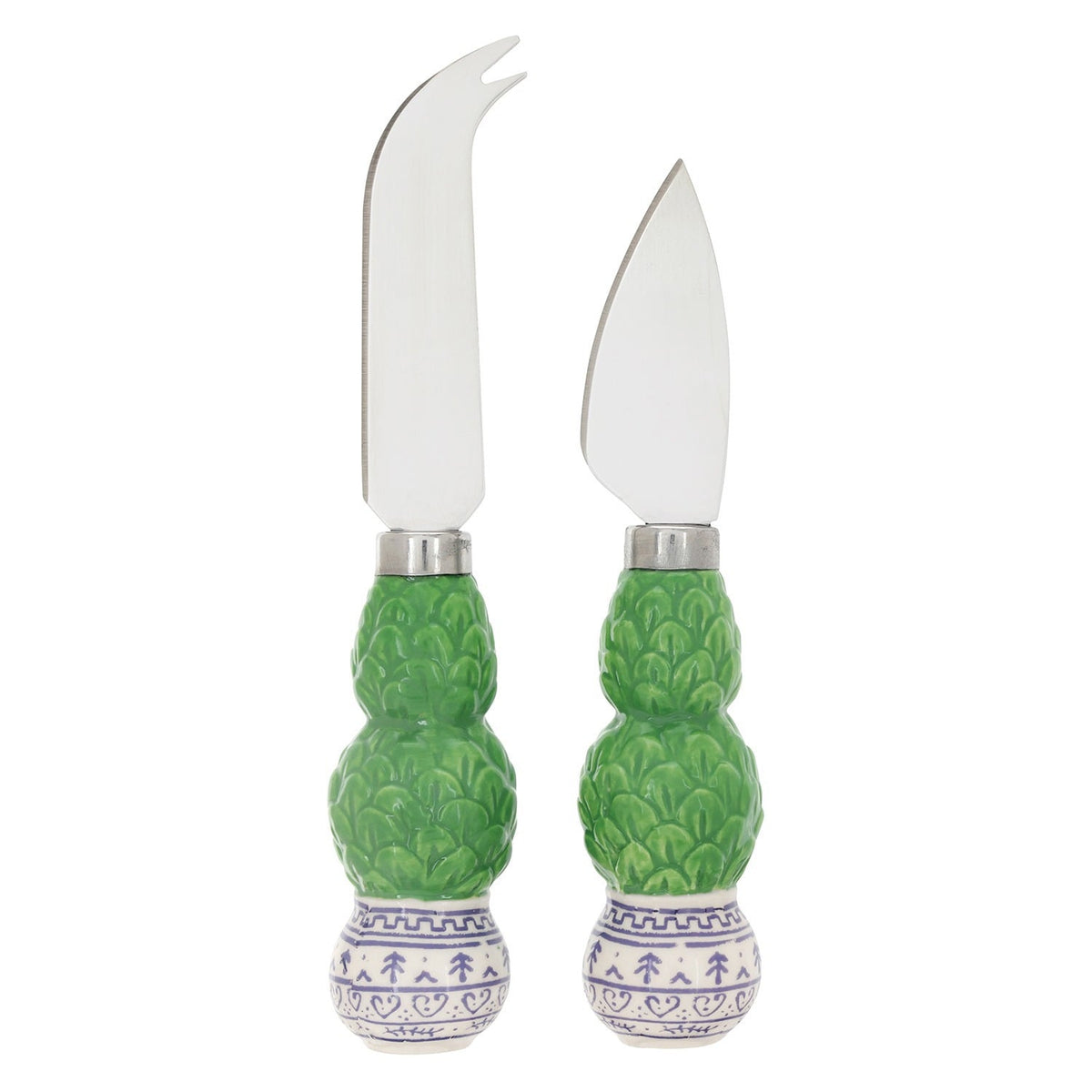 Topiary Cheese Knives-S/2