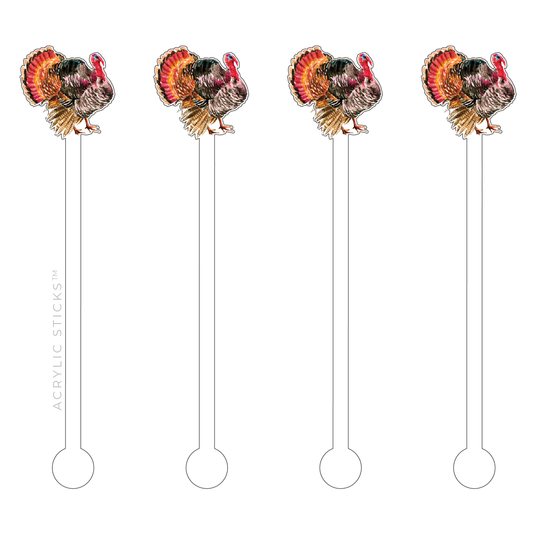 TURKEY ACRYLIC STIR STICKS
