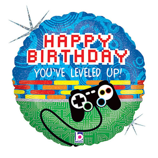 18 inch GAME CONTROLLER BIRTHDAY - Packaged