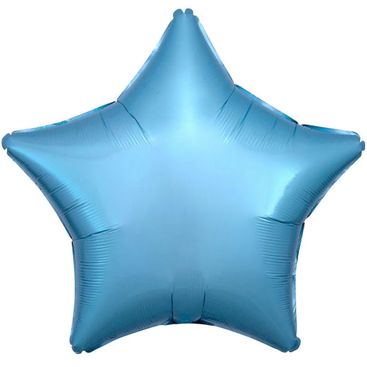 19 inch STAR - METALLIC PEARL PASTEL BLUE - FLAT