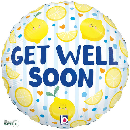 18 inch GET WELL SOON LEMONS - Packaged