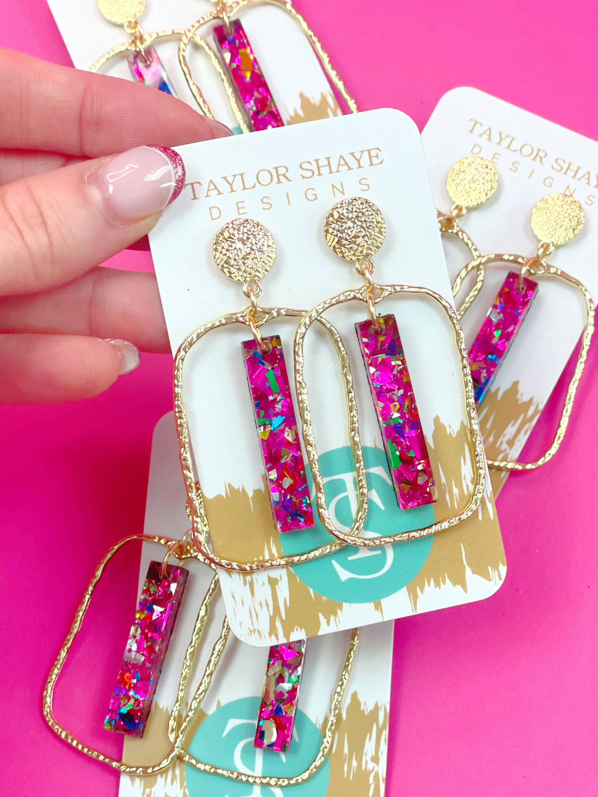 Unicorn Stick Hoops: Pink Unicorn