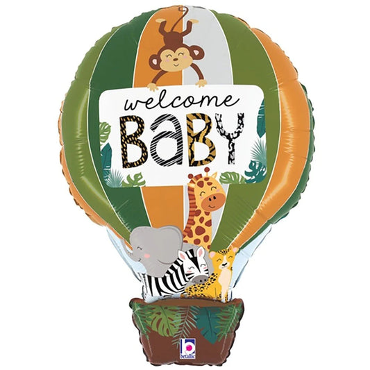 30 inch JUNGLE ANIMAL WELCOME BABY - Packaged