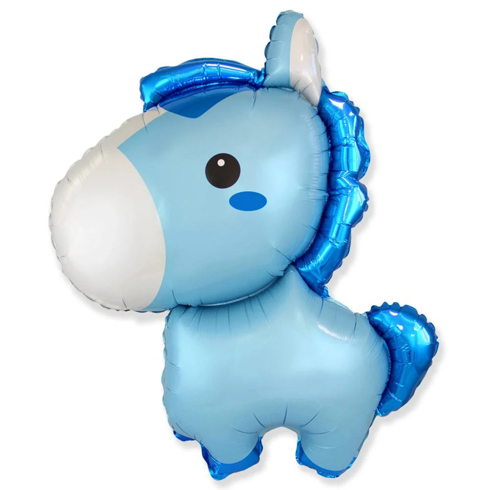 34 inch BABY HORSE BLUE - FLAT