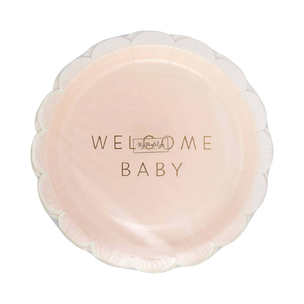 BAB1141 - Welcome Baby Pink Plate