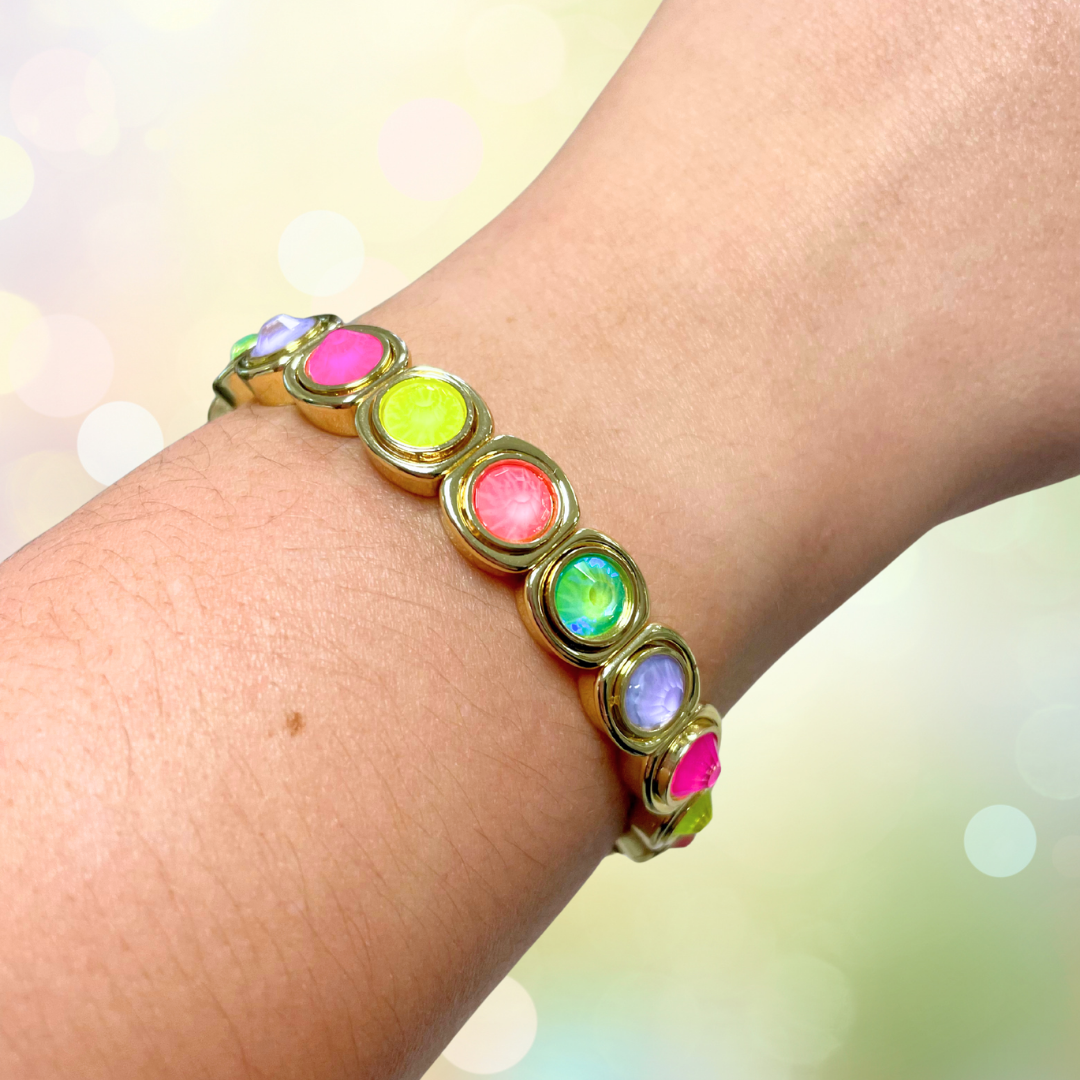 Rainbow Dream Bracelets: Rainbow Heart