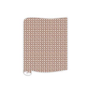 Brown Cane Rattan Trellis Pattern Table Runner