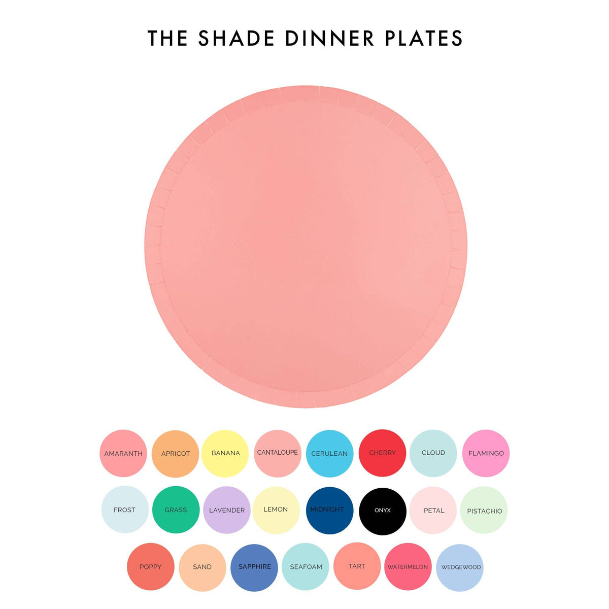 Shades Dinner Plates - 8 Pk. - 23 Color Options: Wedgewood