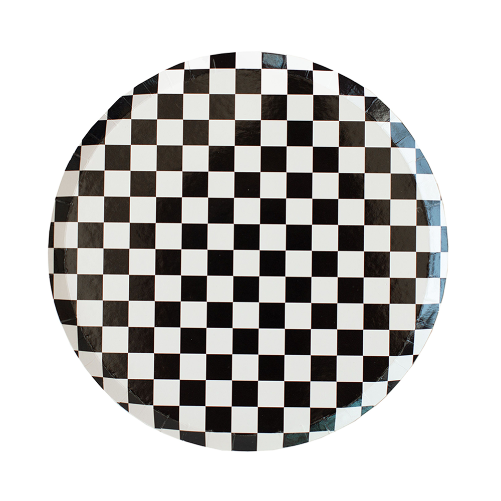 Check It! Dinner Plates - 8 Pk. - 11 Color Options: Purple Posse