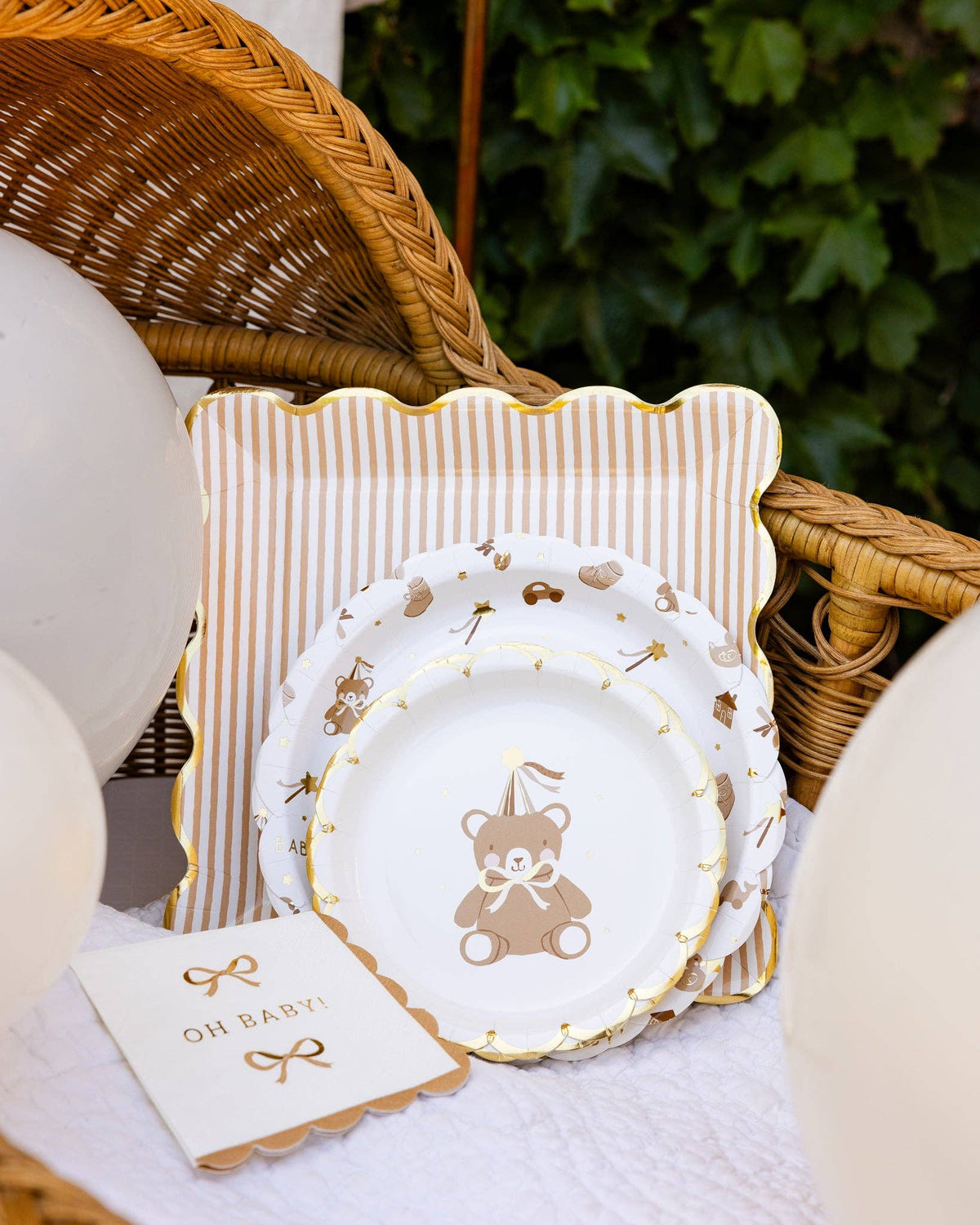 BAB1146 - Teddy Bear Baby Pattern Plate