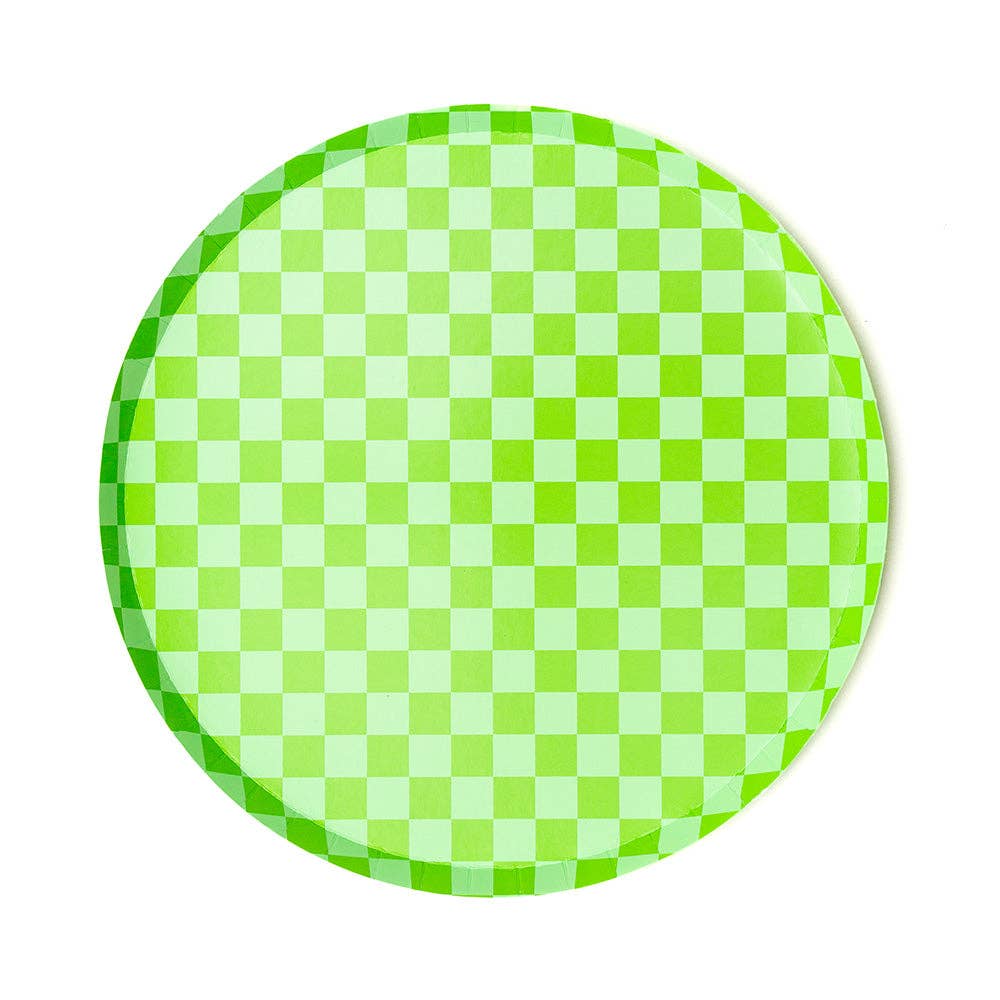 Check It! Dessert Plates - 8 Pk. - 11 Color Options: Purple Posse