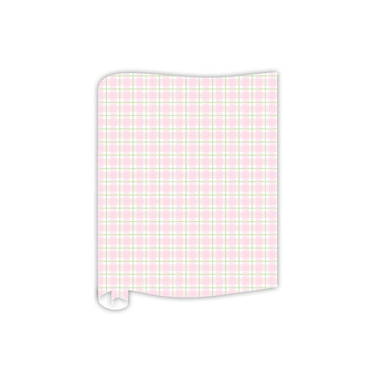 Pink Plaid with Green Accent Table Runners