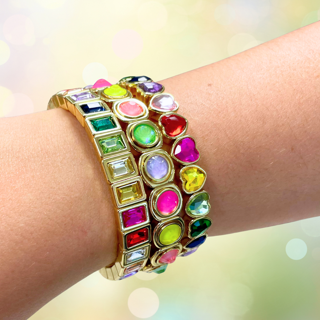 Rainbow Dream Bracelets: Rainbow Heart