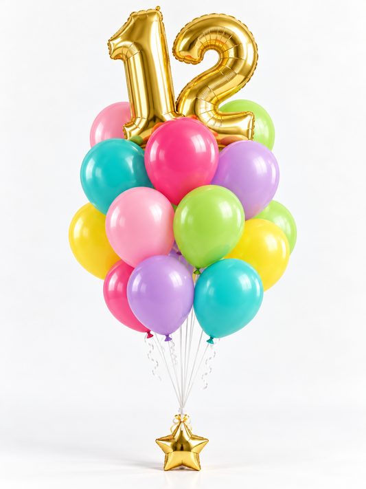 Double Digit Balloon Bouquet