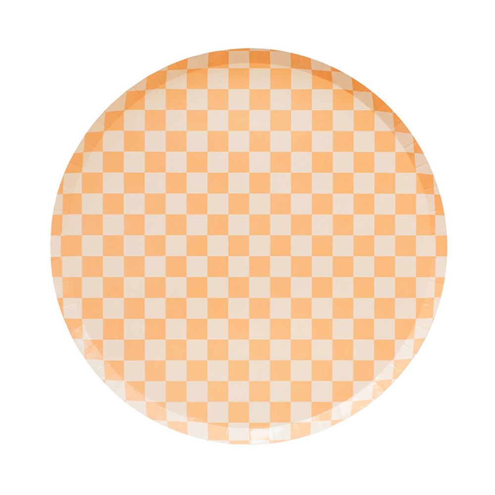 Check It! Dessert Plates - 8 Pk. - 11 Color Options: Gold Clash