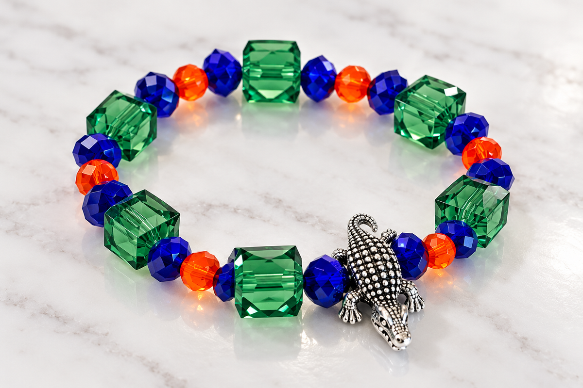 Alligator Stretch Bracelet - Multi Large