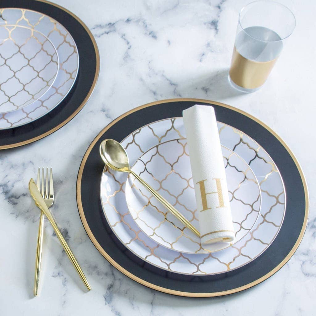 Solid Round Gold Forks | 20 Pieces