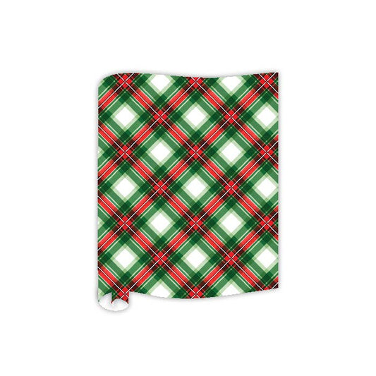 Hunter Green & Red Traditional Plaid Table Runner