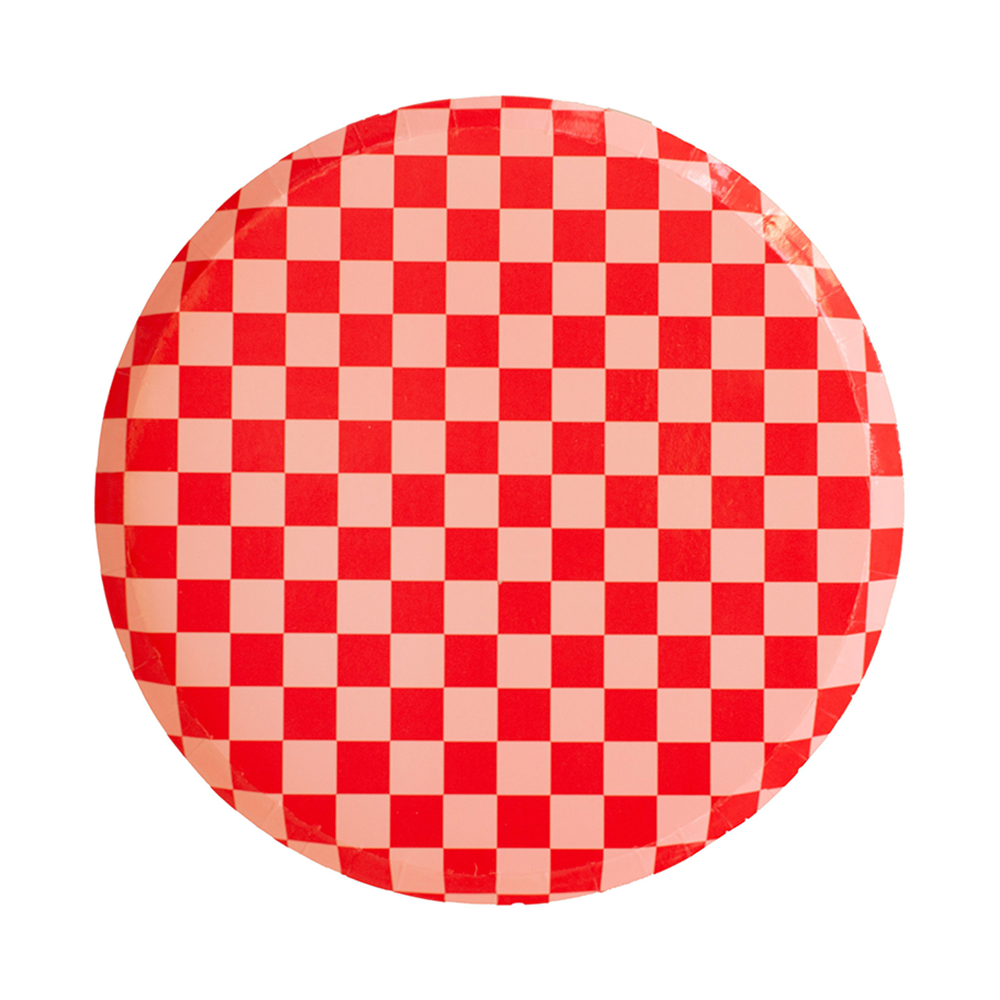 Check It! Dinner Plates - 8 Pk. - 11 Color Options: Purple Posse