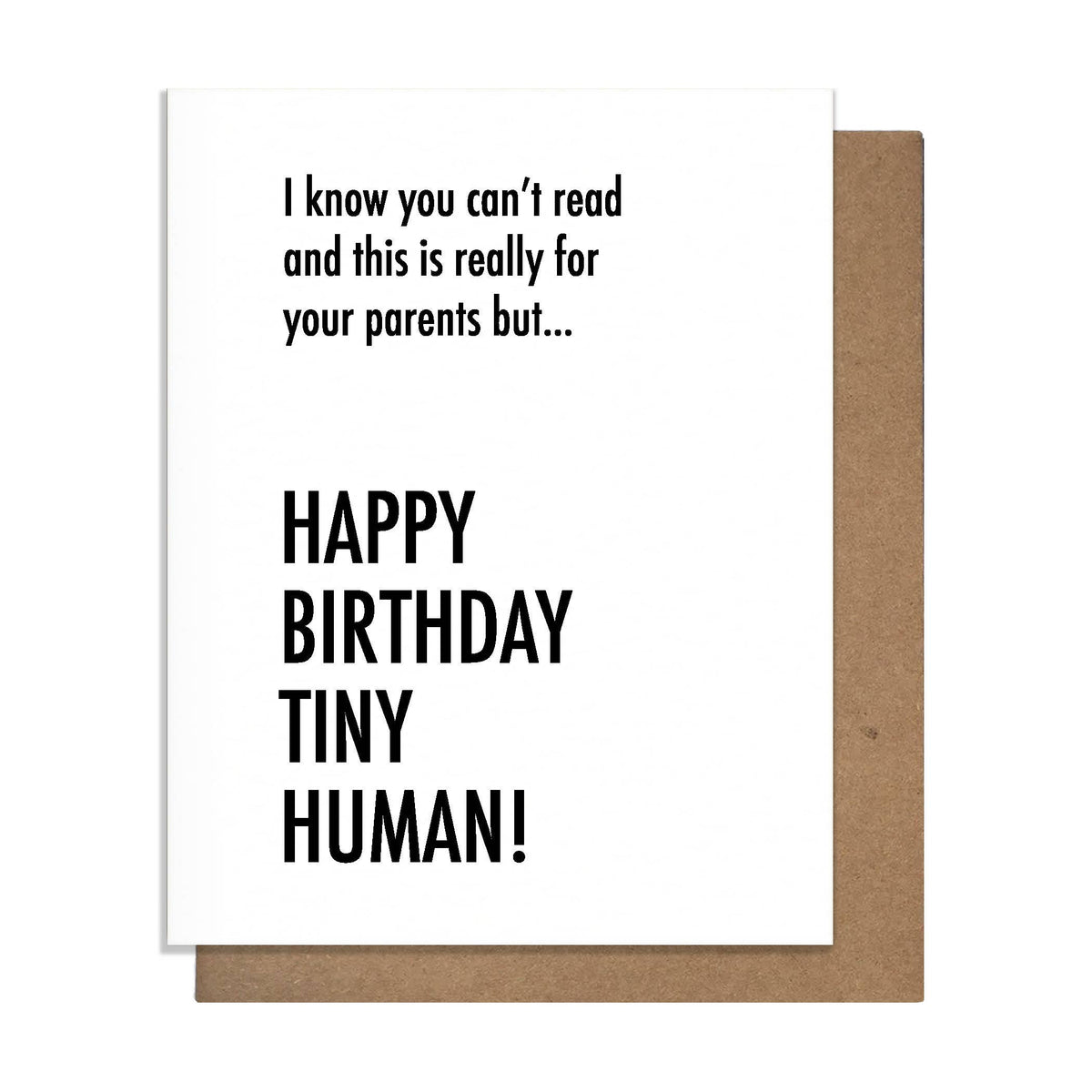 Tiny Human - Sweet Birthday Card