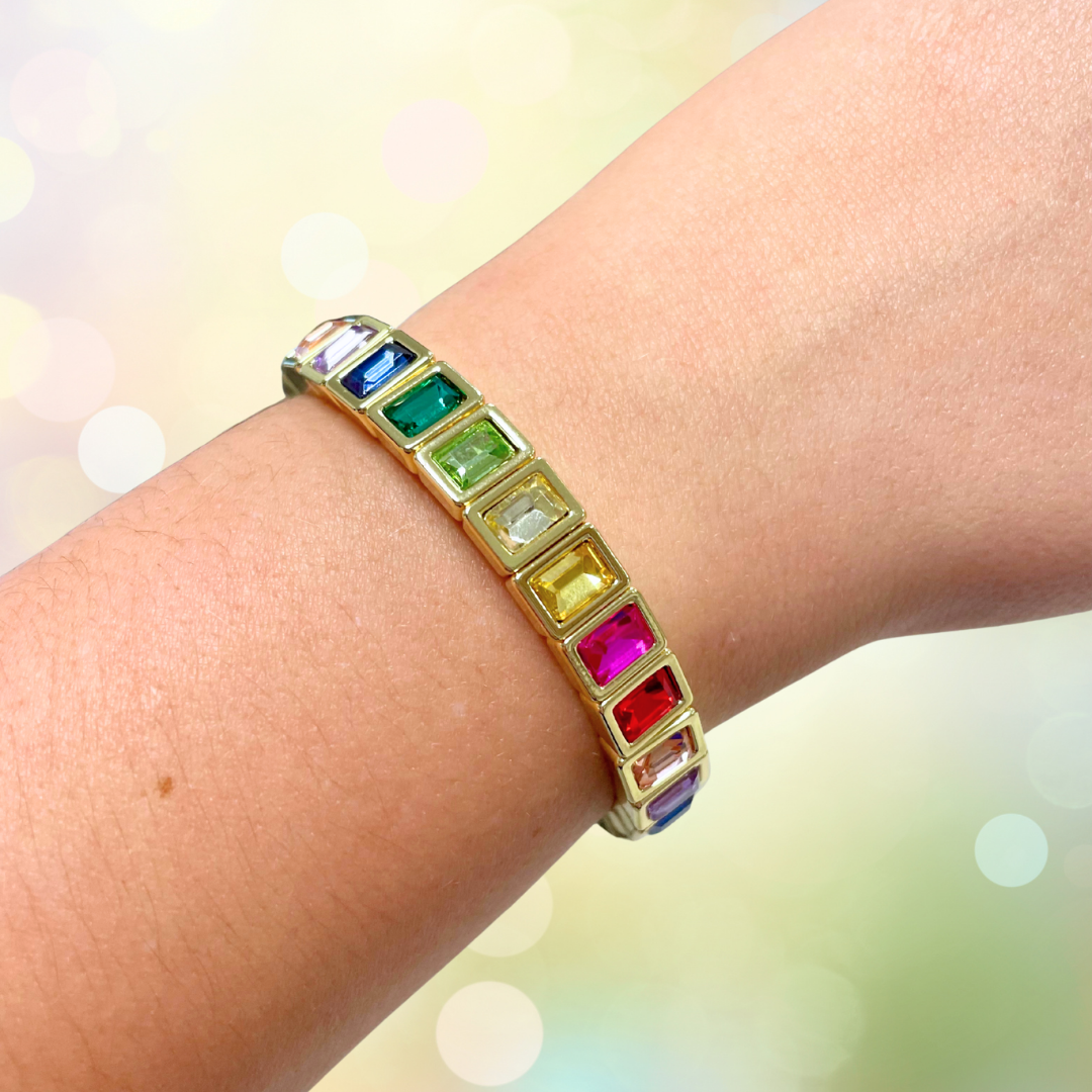 Rainbow Dream Bracelets: Rainbow Heart