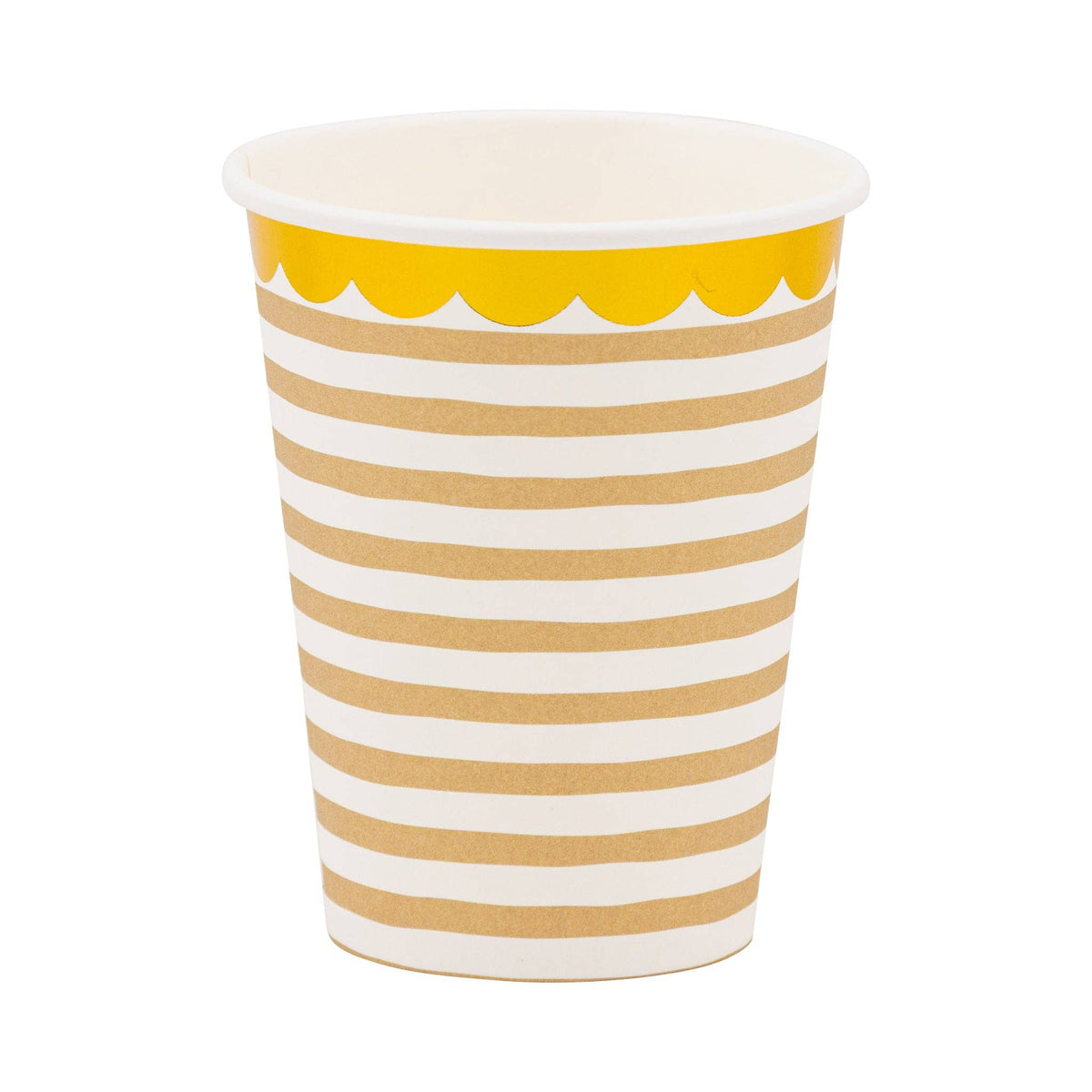 BAB1114 - Tan Striped Cup