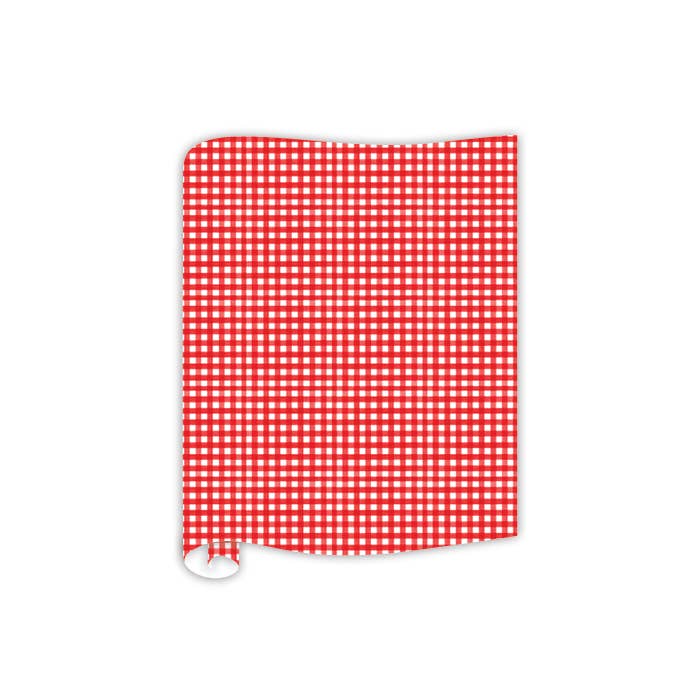 Watercolor Red Gingham Table Runners