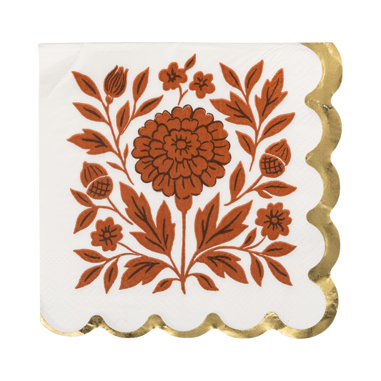 FAL1338 - Fall Flora Cocktail Napkin