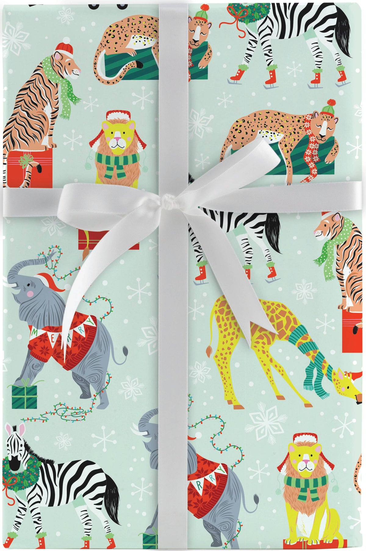 Jungle Holiday Jumbo Roll Wrap