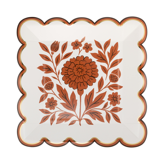 FAL1340 - Fall Marigold 8" Plate