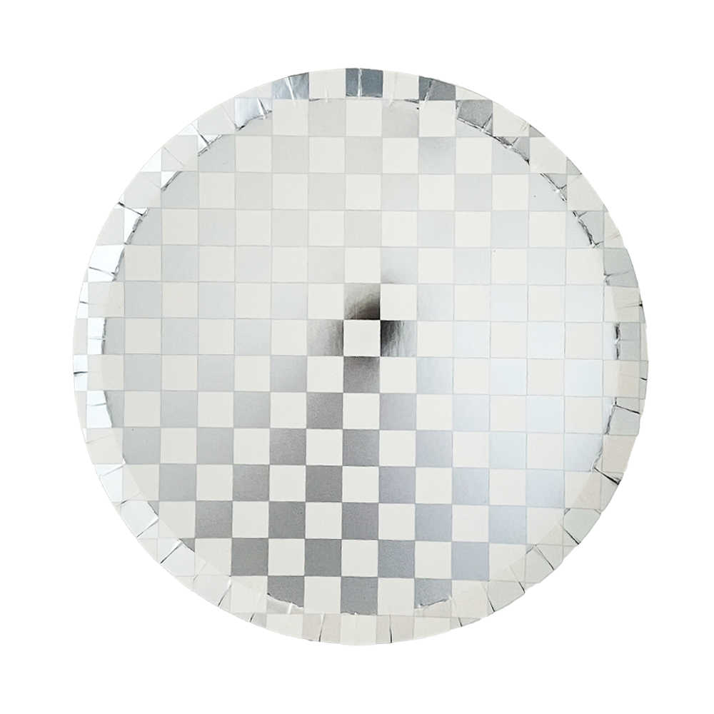 Check It! Dinner Plates - 8 Pk. - 11 Color Options: Purple Posse