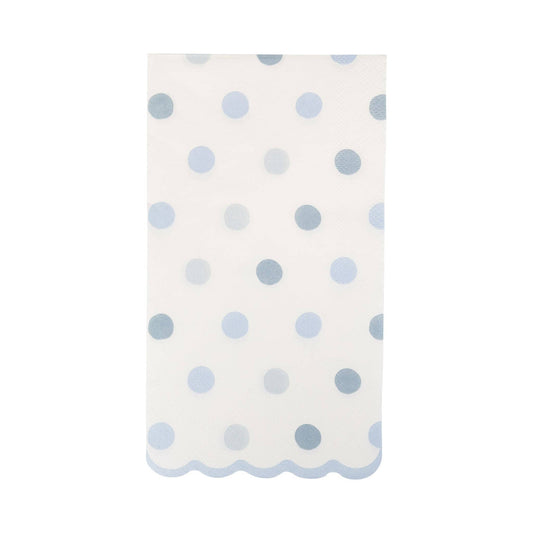 BAB1137 - Baby Blue Polka Dot Dinner Napkin