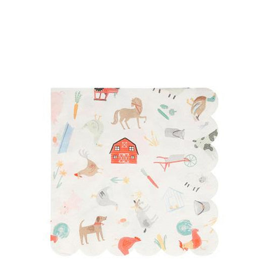 On The Farm Large Napkins (x 20)