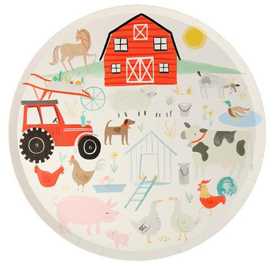 On The Farm Dinner Plates (x 8)