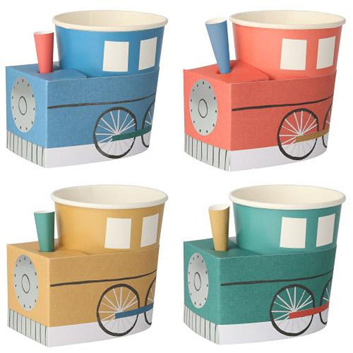 Train Cups (x 8)