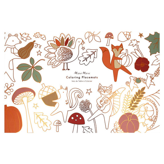 Thanksgiving Coloring Placemats (x 8)