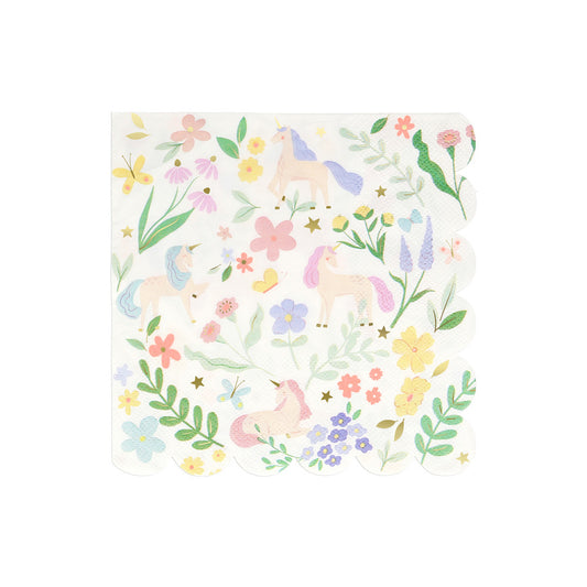 Meadow Unicorns Large Napkins (x 16)