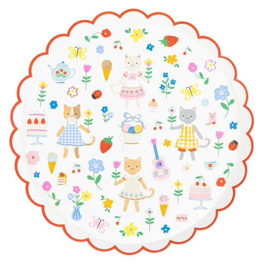 Kitten Club Dinner Plates (x 8)