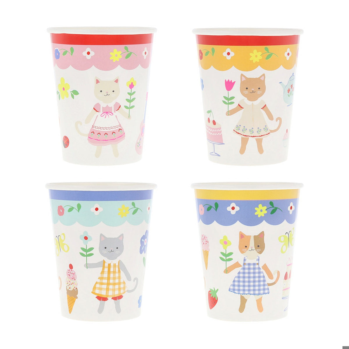Kitten Club Cups (x 8)