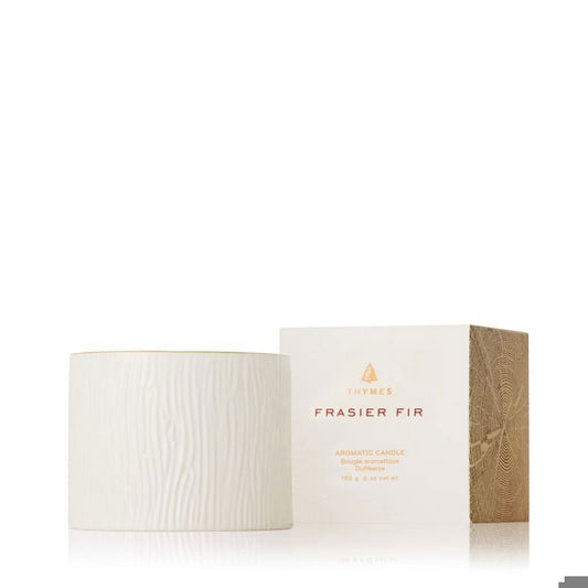 Frasier Fir GIlded Ceramic Poured Candle  Petite